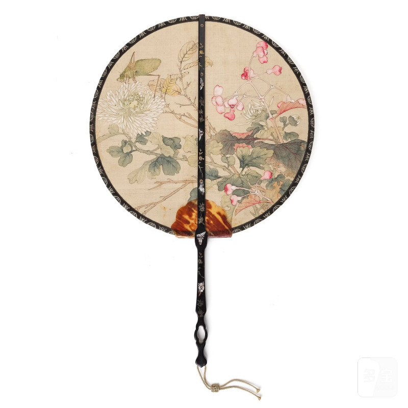 A Chinese fan painting by un anonymous artist,